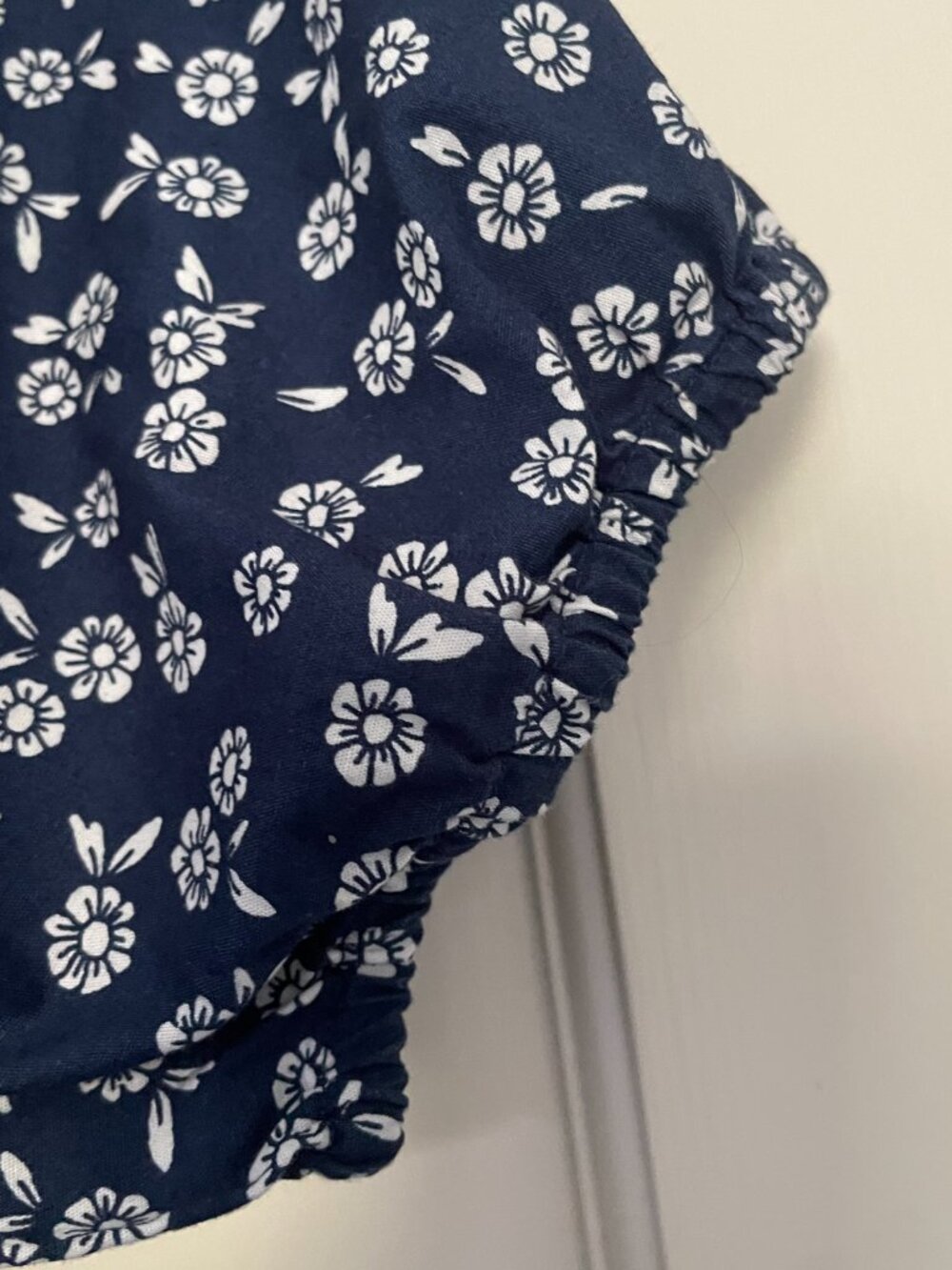 J Crew Lace Detail Midi Dress Size 2 Navy and White - Picture 7 of 8